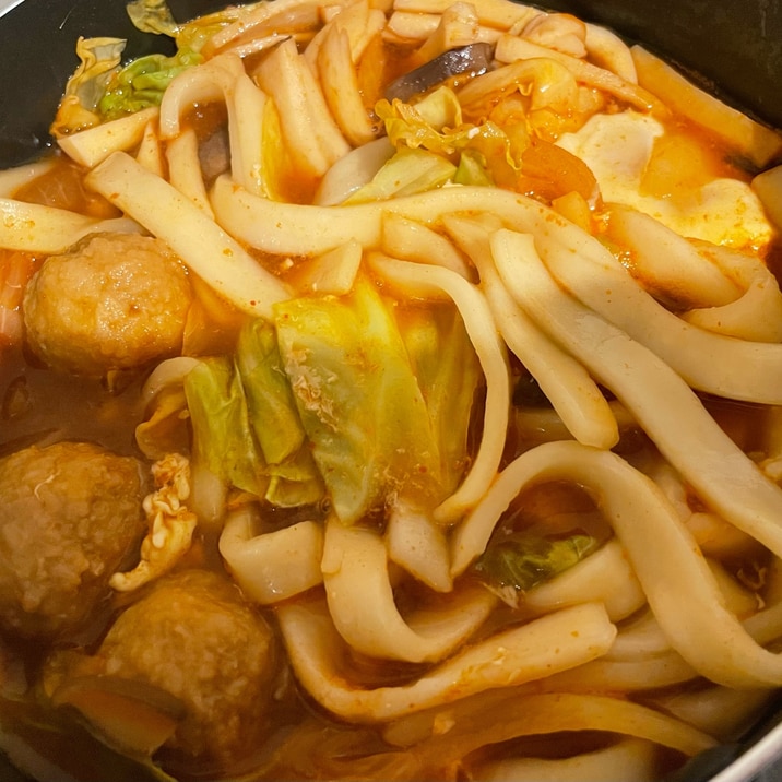 赤鍋 きしめん入り!